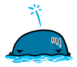 Q whale stickers sticker #13114694