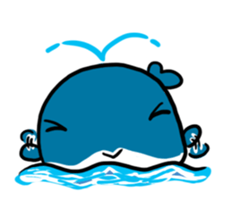 Q whale stickers sticker #13114695