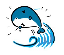 Q whale stickers sticker #13114696