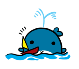 Q whale stickers sticker #13114697