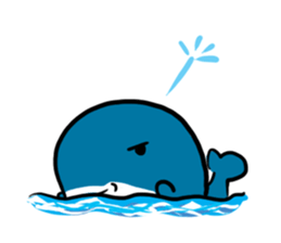 Q whale stickers sticker #13114698