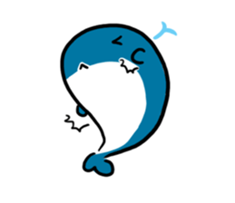 Q whale stickers sticker #13114699