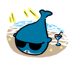 Q whale stickers sticker #13114700