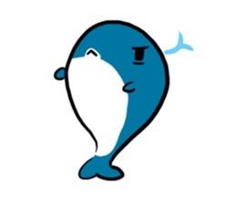 Q whale stickers sticker #13114705
