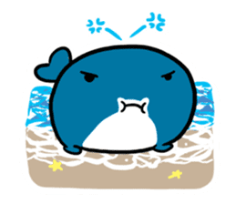 Q whale stickers sticker #13114706