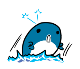 Q whale stickers sticker #13114707