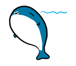 Q whale stickers sticker #13114708