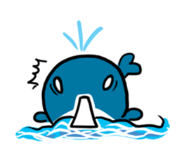 Q whale stickers sticker #13114709