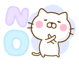 Cat Full of love Yokutukau sticker #13114833