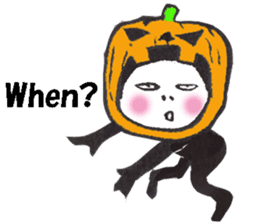 Ninjya-girl Numeko in Halloween sticker #13115987