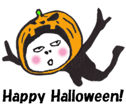 Ninjya-girl Numeko in Halloween sticker #13115989