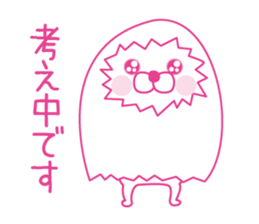 Pink love happy rabbit sticker #13116462