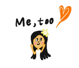 Tahitian Girl sticker #13117710