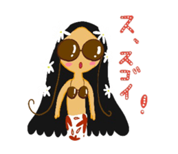 Tahitian Girl sticker #13117735