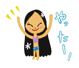 Tahitian Girl sticker #13117741