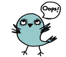 Cool blue Bird sticker #13118765