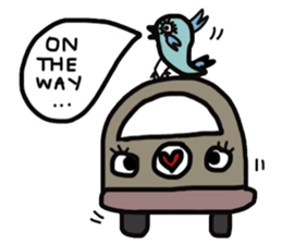 Cool blue Bird sticker #13118767