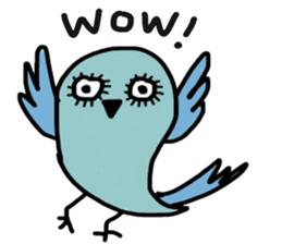 Cool blue Bird sticker #13118768