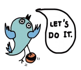 Cool blue Bird sticker #13118774