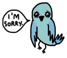 Cool blue Bird sticker #13118778