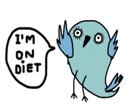 Cool blue Bird sticker #13118781