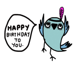 Cool blue Bird sticker #13118786