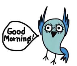 Cool blue Bird sticker #13118794