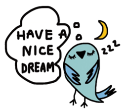 Cool blue Bird sticker #13118796