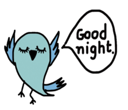 Cool blue Bird sticker #13118797