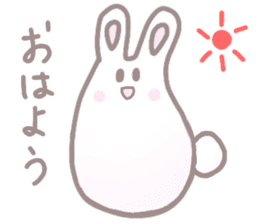 cute omochi rabbit sticker #13118798