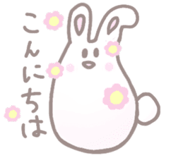 cute omochi rabbit sticker #13118799