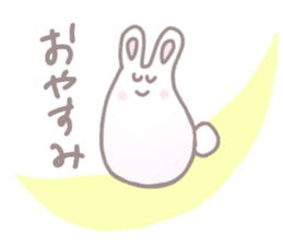 cute omochi rabbit sticker #13118800