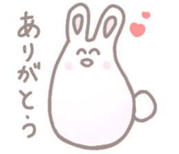 cute omochi rabbit sticker #13118802