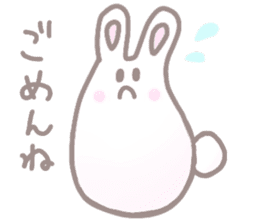 cute omochi rabbit sticker #13118803