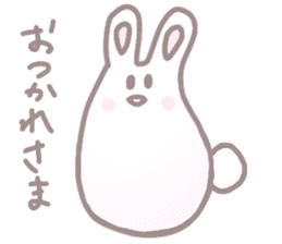 cute omochi rabbit sticker #13118805