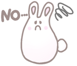 cute omochi rabbit sticker #13118809