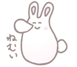 cute omochi rabbit sticker #13118811
