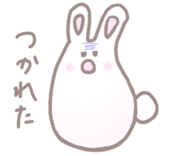 cute omochi rabbit sticker #13118813