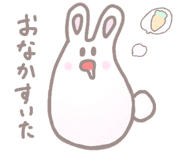 cute omochi rabbit sticker #13118814