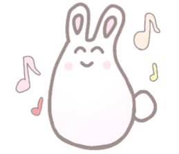 cute omochi rabbit sticker #13118815