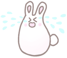 cute omochi rabbit sticker #13118817