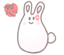 cute omochi rabbit sticker #13118818