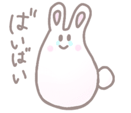 cute omochi rabbit sticker #13118821