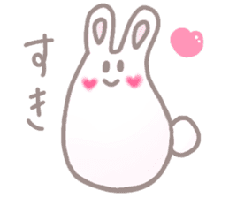 cute omochi rabbit sticker #13118822