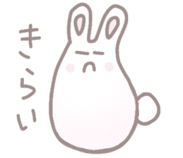 cute omochi rabbit sticker #13118823