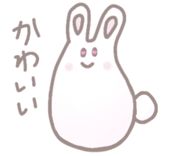 cute omochi rabbit sticker #13118824