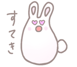 cute omochi rabbit sticker #13118825