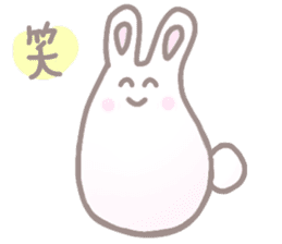 cute omochi rabbit sticker #13118826