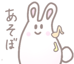 cute omochi rabbit sticker #13118827