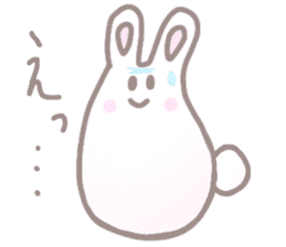 cute omochi rabbit sticker #13118829